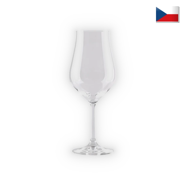 [CRYS030] Crystalex,  Tulipa Bordeauxglas  Middel 450 ml., 0,45