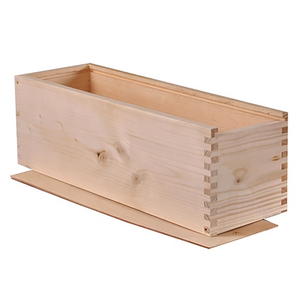 [VERP119] Houten kist,  1-vaks met schuifdeksel Magnum Champagne (1,5 l)