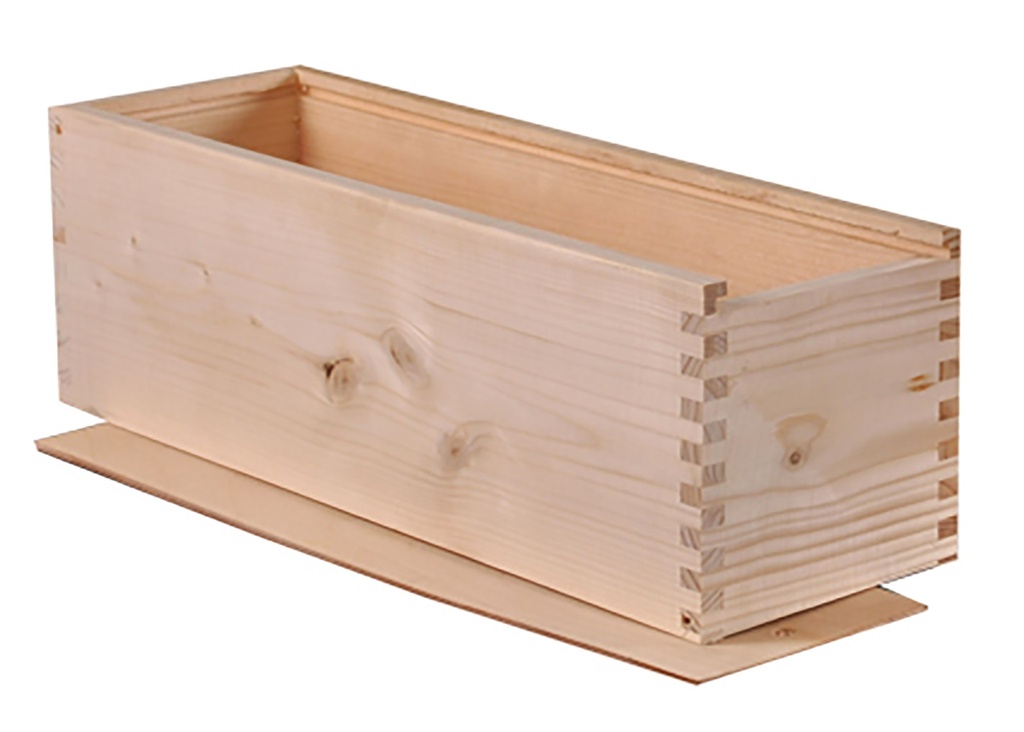 Houten kist,  1-vaks met schuifdeksel Magnum Champagne