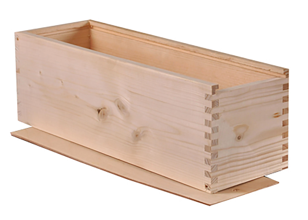 [VERP119] Houten kist,  1-vaks met schuifdeksel Magnum Champagne