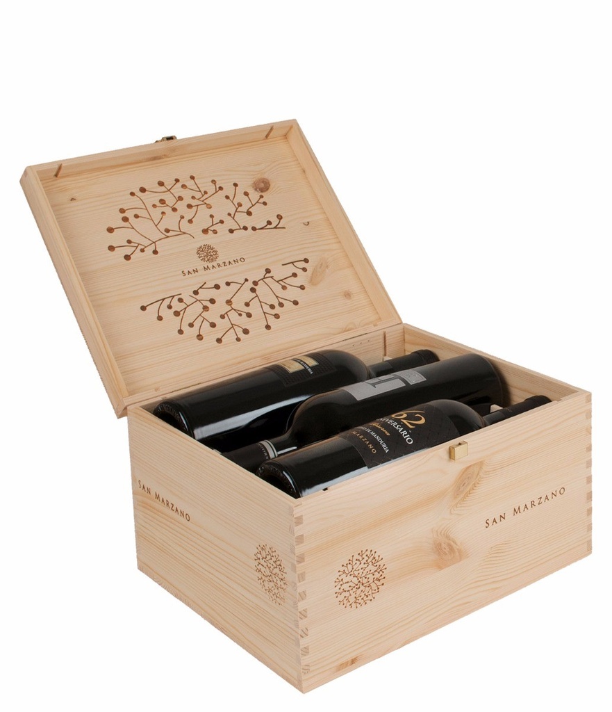 San Marzano,  6 vaks met logo San Marzano (0,75 l)