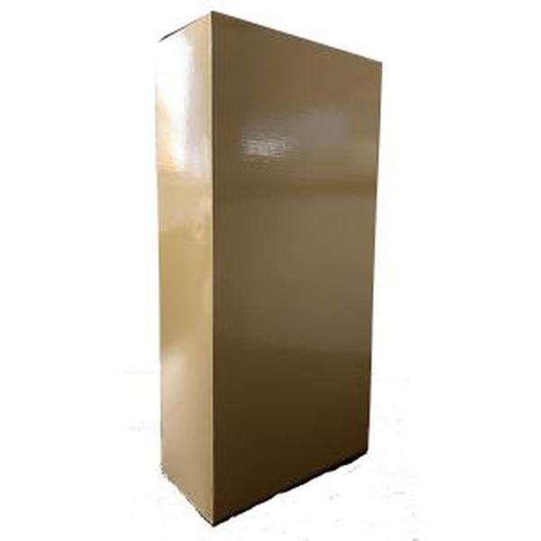 [VERP066] Verpakking,  Kokerdoos Goessens, Goud voor 2 flessen (0,75 l)