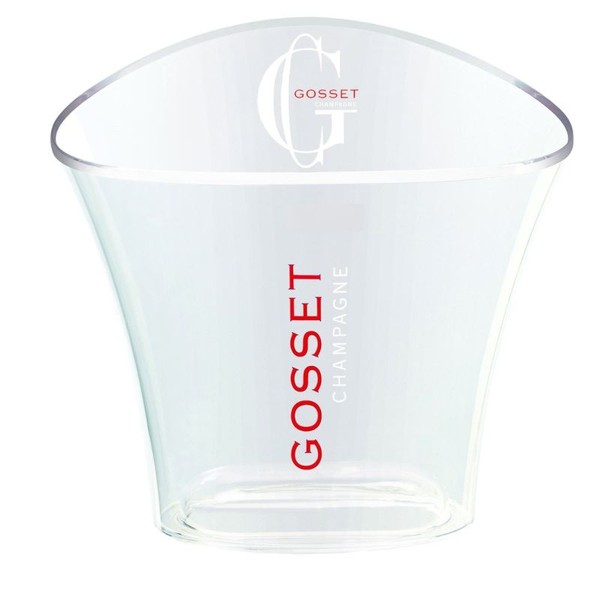 Champagne Gosset,  Plexiglazen Champagnerkoeler voor 1 fles (0,75 l)