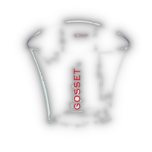 Champagne Gosset,  Plexiglazen Champagnerkoeler voor 1 fles (0,75 l)