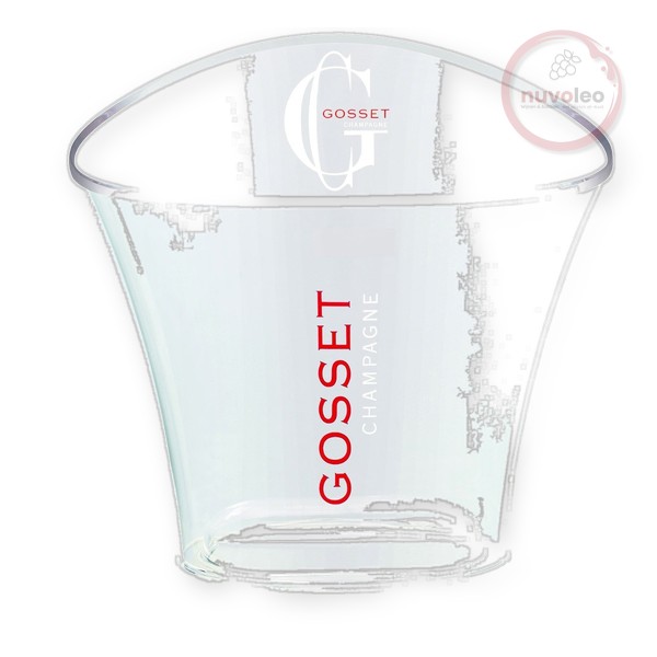 Champagne Gosset,  Plexiglazen Champagnerkoeler voor 1 fles (0,75 l)