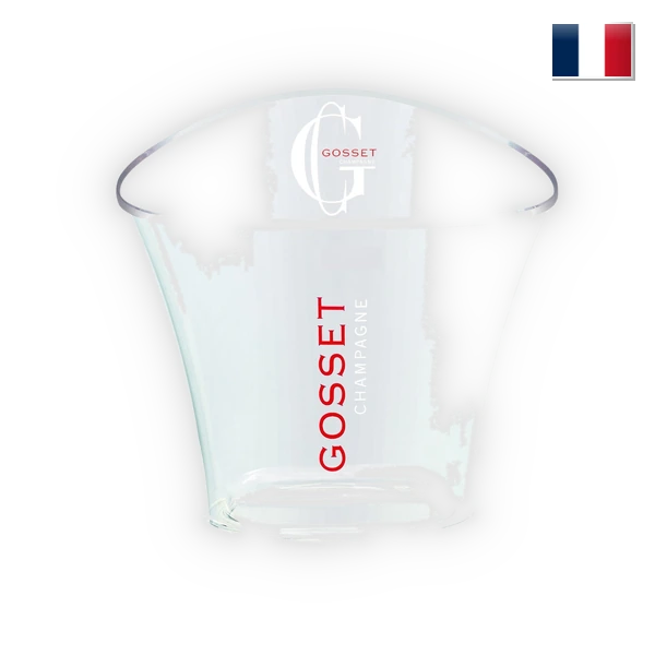 Champagne Gosset,  Plexiglazen Champagnerkoeler voor 1 fles, 0,75 l