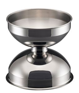 Accessoires,  Spittoon RVS Tafelmodel - Diameter 24 cm. (3937)