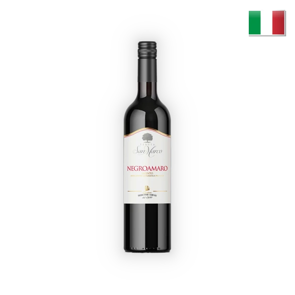 TENUTA SAN MARCO , SALENTO IGP NEGROAMARO, Negroamaro, 2022, Rood  (0,75l) 