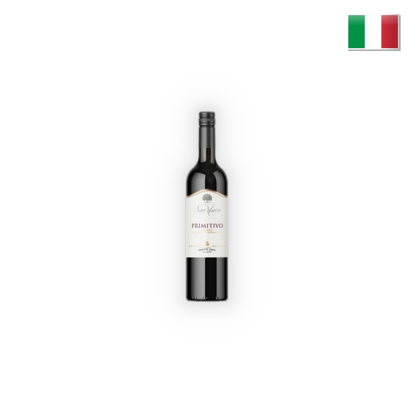 TENUTA SAN MARCO , SALENTO IGP Primitivo, 2022, Rood  (0,75l)