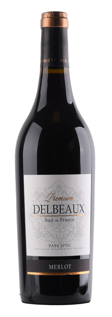 Delbeaux, Pays d'Oc IGP, Premium Merlot, 2023, ROUGE