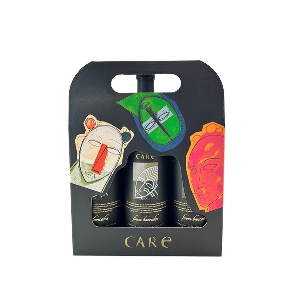 [ANADA936] Bodegas Anadas,  Geschenkdoos zwart 3 vaks (2,25)