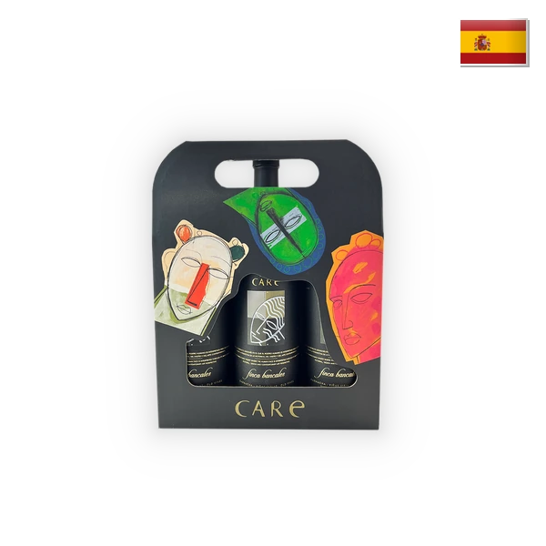 Bodegas Anadas,  Geschenkdoos zwart 3 vaks, 2,25
