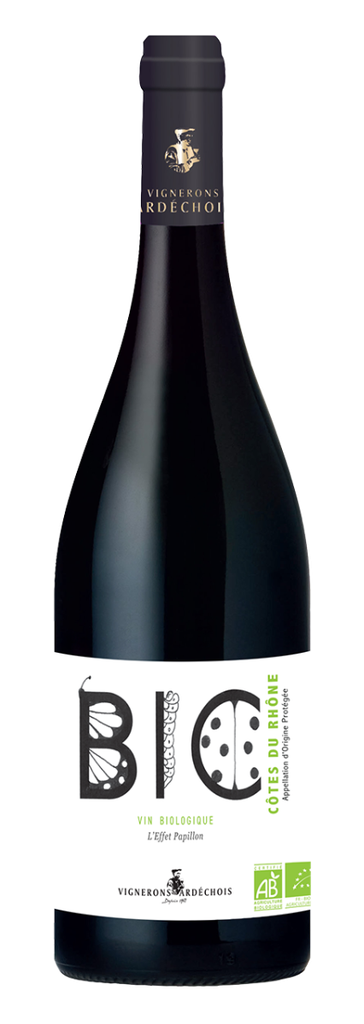 Vignerons Ardéchois, Côtes du Rhône AC L'Effet Papillon  BIO 2022 (0,75 l)