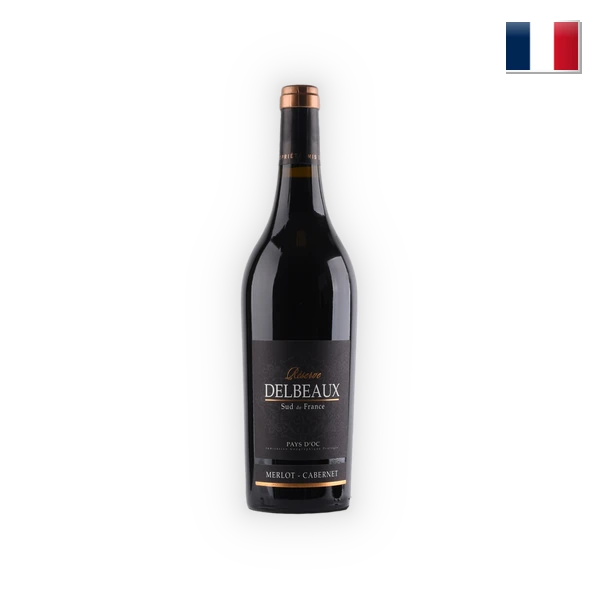 Delbeaux, Pays d'Oc IGP Réserve Merlot-Cabernet 2023, 0,75 l