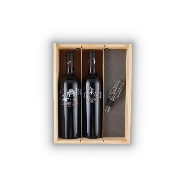 Finca Egomei, Rioja DOCa 3 vaks geschenkkist met 1x Rioja Tinto,1x Alma Tinto en 1x Aerator (1,5 l)