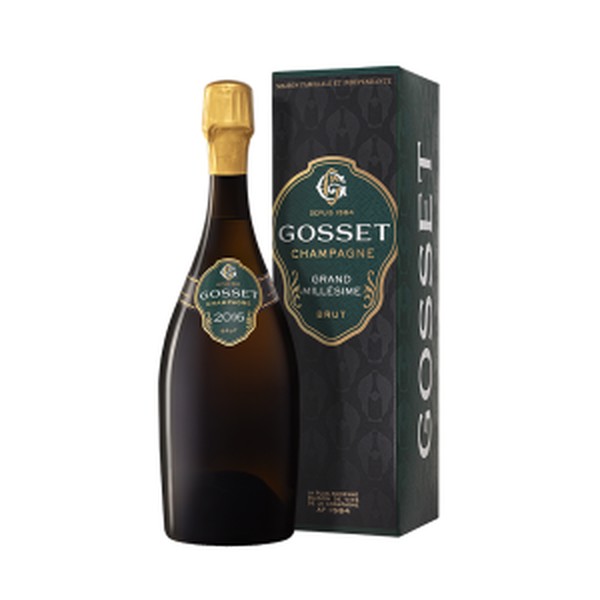 Champagne Gosset, Champagne AC Grand Millesime Brut in giftbox 2016 (0,75 l)