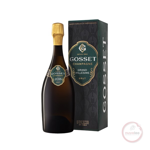 Champagne Gosset, Champagne AC Grand Millesime Brut in giftbox 2016 (0,75 l)