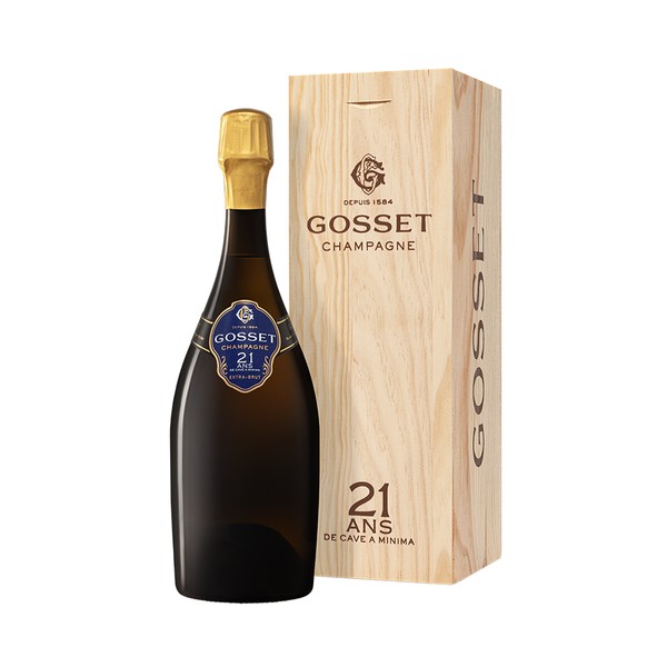[GOSS33000] Champagne Gosset, Champagne AC 21 ans de Cave a minima in wooden case (0,75 l)