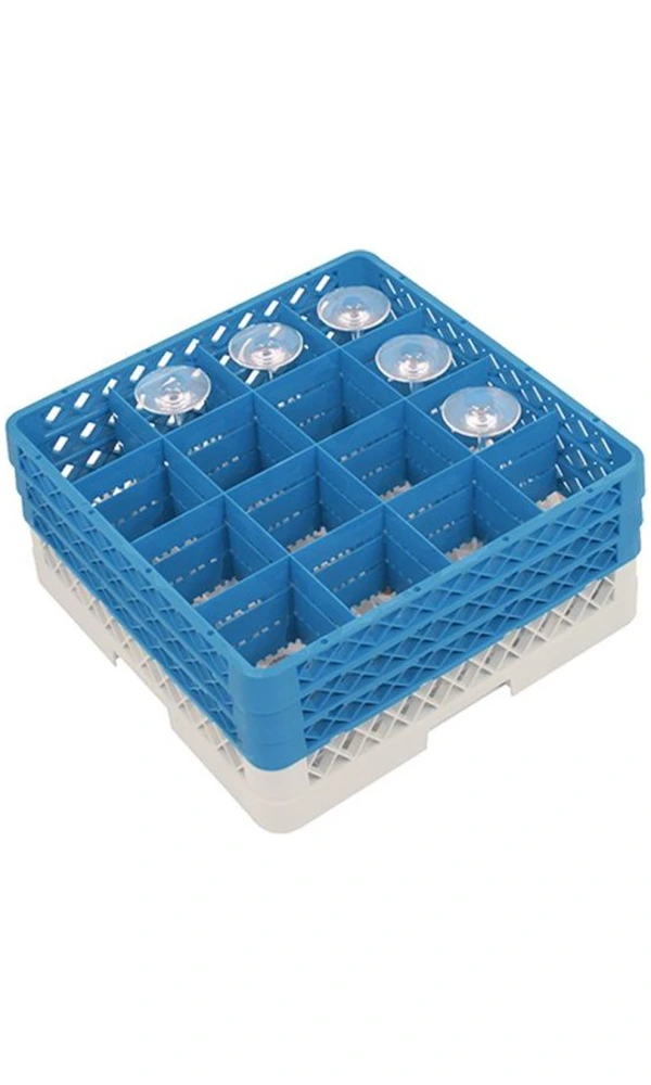 Crystalex,  Glazenkorf incl. 16x CRY310L, Witte Wijnglas (3937)