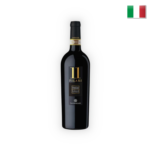 San Marzano, Primitivo di Manduria DOP Dolce Naturale 11 Filari" 2022, 0,75 l