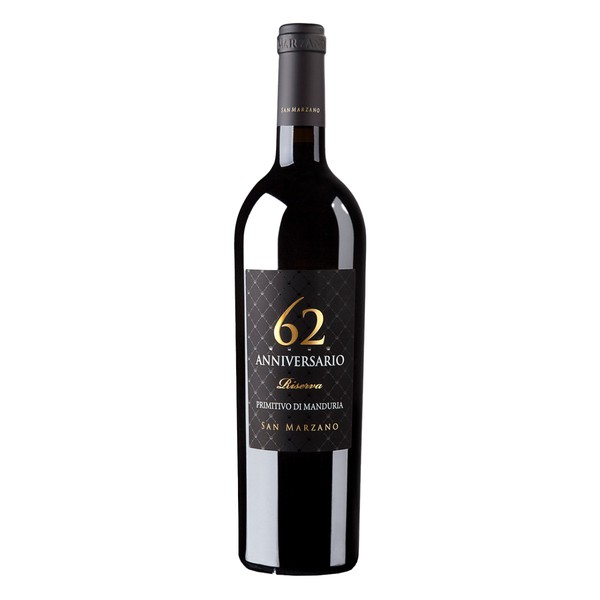 [MARZ20019] San Marzano, Primitivo di Manduria DOP Anniversario 62 Riserva 2019 (0,75 l)