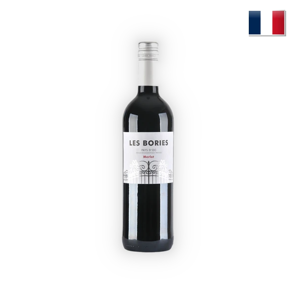 [MEDI17022] Les Bories, Pays d'Oc IGP Merlot 2022, 0,75 l