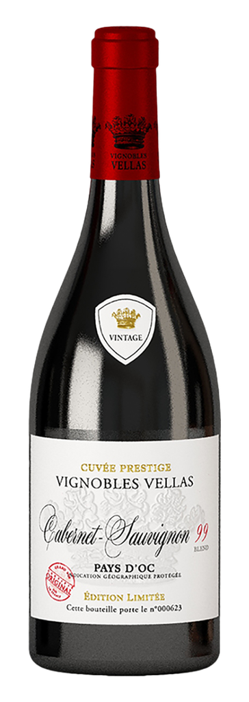 Vignobles Vellas, Pays d'Oc IGP Cabernet Sauvignon, Blend 99 2023 (0,75 l)