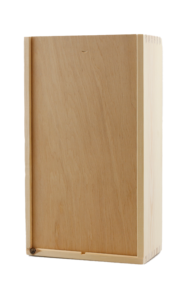 Houten kist,  2-vaks (3937)