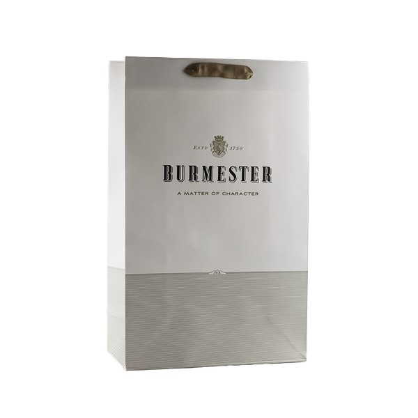 [BURM560] Burmester,  Papieren draagtas voor 3 flessen