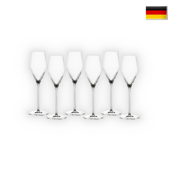 Spiegelau,  Definition Champagne Glass 25 cl., Doos met 6 glazen, 0,25