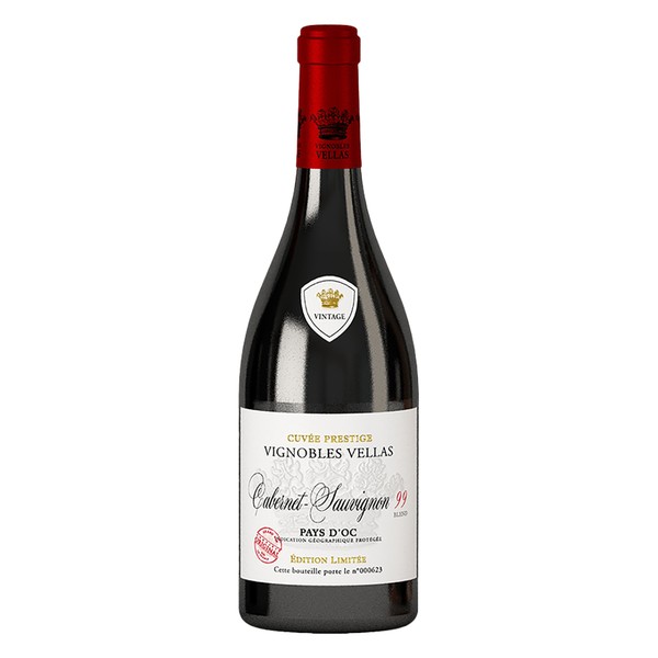 [VELL11024] Vignobles Vellas, Pays d'Oc IGP Cabernet Sauvignon, Blend 99 2024 (0,75 l)