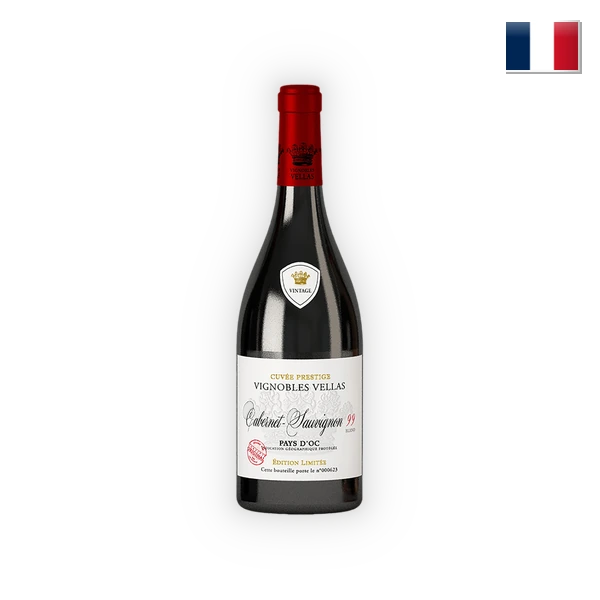 Vignobles Vellas, Pays d'Oc IGP Cabernet Sauvignon, Blend 99 2024, 0,75 l