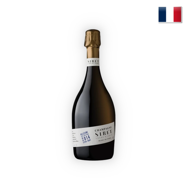 Champagne Siret, Champagne AC Blanc de Noirs Extra Brut 2019, 0,75 l