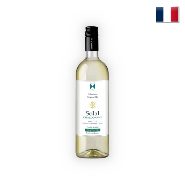 Château Haut-Blanville, Pays d'Oc IGP Solal, Chardonnay 2025, 0,75 l