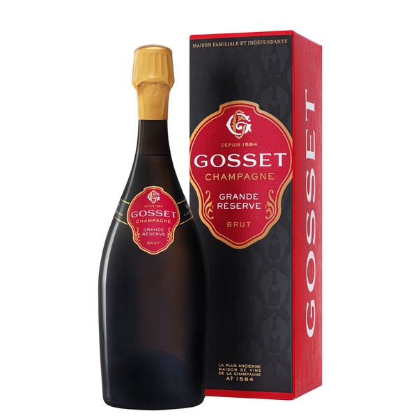 Champagne Gosset, Champagne AC Grande Reserve Brut in giftbox (0,75 l)