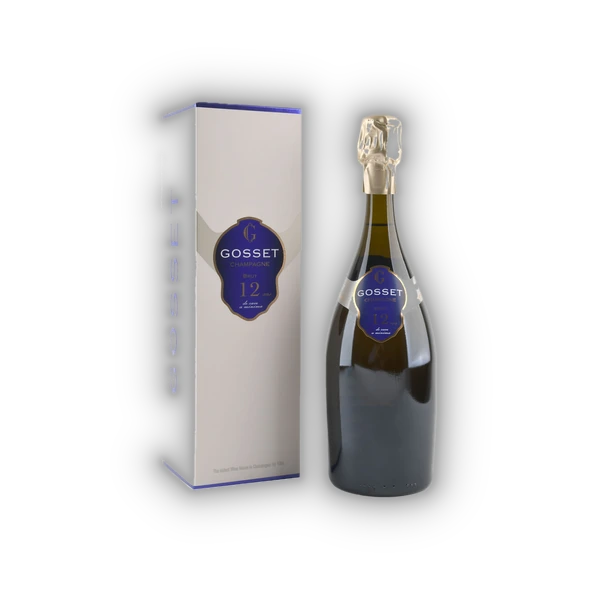 Champagne Gosset, Champagne AC, 12 ans de Cave a minima + giftbox, BLANC 0,75l