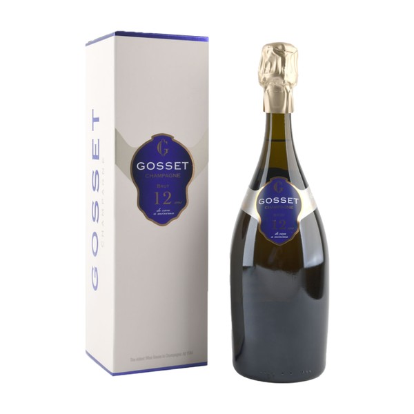 Champagne Gosset, Champagne AC, 12 ans de Cave a minima + giftbox, BLANC 0,75l