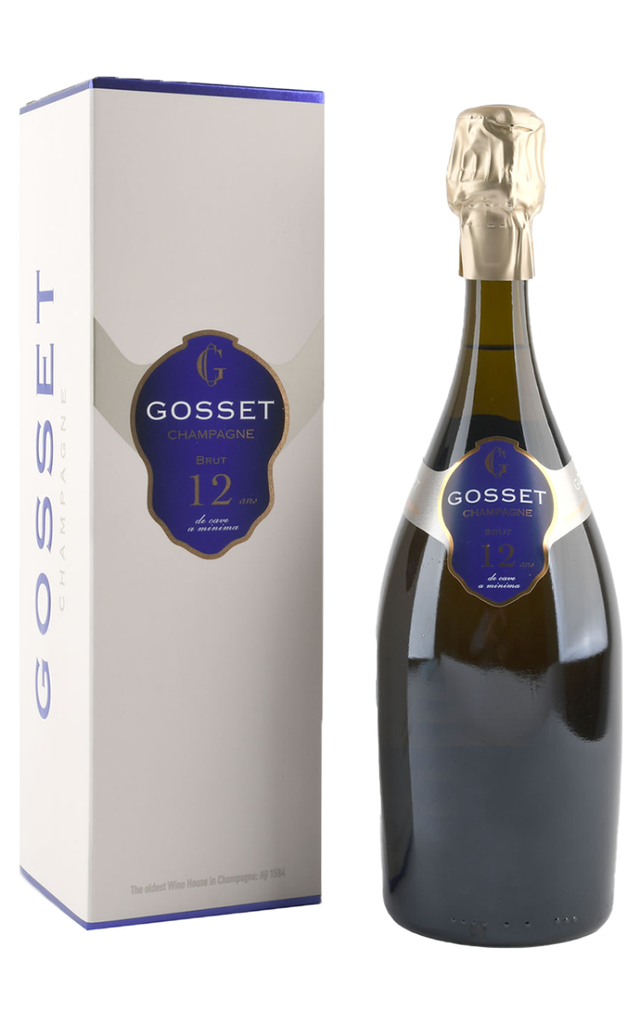 Champagne Gosset, Champagne AC, 12 ans de Cave a minima + giftbox, BLANC 0,75l