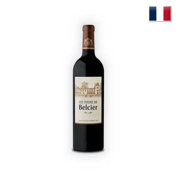 [BELC02018] Château Bellefont-Belcier, Saint Émilion AC, Grand Cru, Les Tours de Belcier, 2018, Rood (0,75 l)