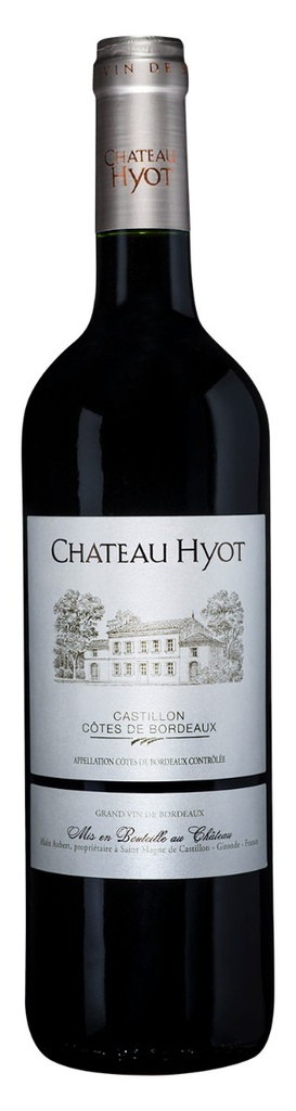 [HYOT01018] Château Hyot, Côtes de Castillon AC, 2018, Rood (0,75l)