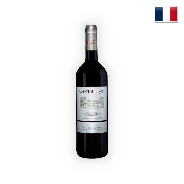 [HYOT01018] Château Hyot, Côtes de Castillon AC, 2018, Rood (0,75l)