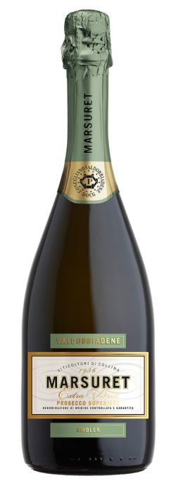 Marsuret, Prosecco Superiore di Valdobbiadene DOCG, Extra Brut Amoler, Wit (0,75 l)