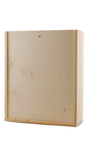 [VERP135] Houten kist,  3-vaks schuifkist met zwaluwstaartverbinding (3937)