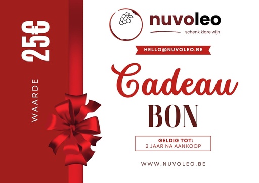 [CADEAU025] Cadeaubon 25€