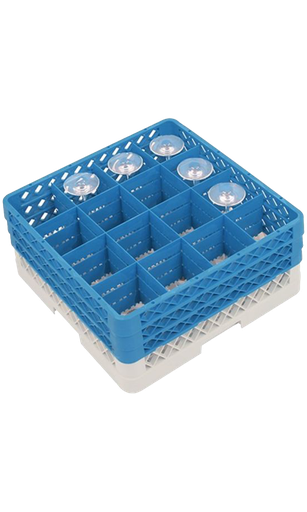 [KRAT310CR] Crystalex,  Glazenkorf incl. 16x CRY310L, Witte Wijnglas (3937)