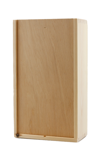 [VERP125] Houten kist,  2-vaks (3937)