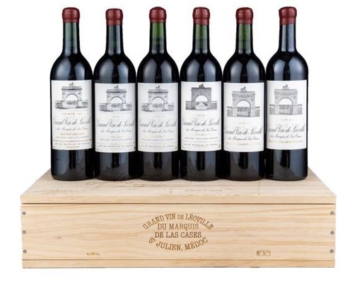 [CASE10010] Château Léoville-Las Cases, Saint Julien AC Collection Miroir - Millesimes Secrets 1982-90-96-2000-05-09 2GCC 2eme Grand Cru Classé (4,5)